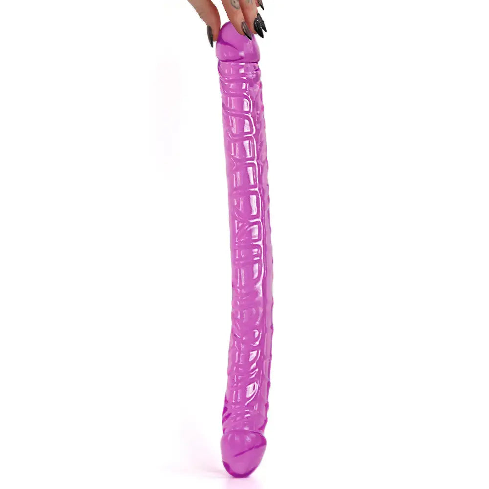 17.5 Inch Double Ended Dildo Purple - Save 15% - Fast Shipping - United Kingdom Stoke-on-trent