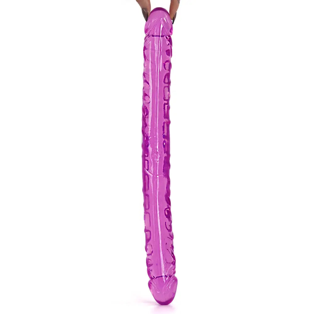 17.5 Inch Double Ended Dildo Purple - Save 15% - Fast Shipping - United Kingdom Stoke-on-trent