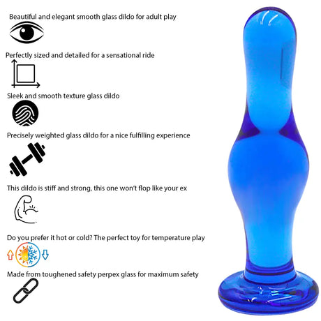 4.8 Inch Lagoon Blue Butt Plug - Dildos - Save 50% - Fast Shipping - Dildo United Kingdom Stoke-on-trent