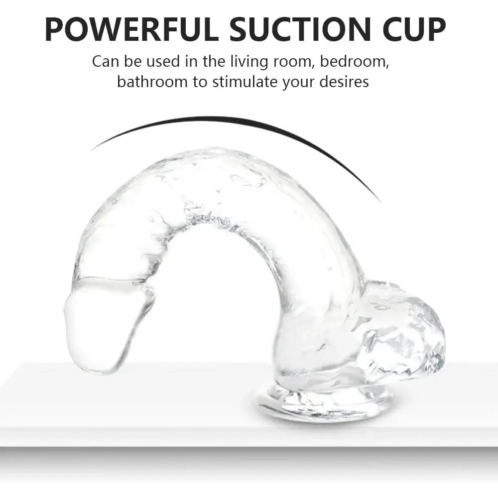 7.2 Inch Dildo Sex Toy Suction Cup Realistic for Women Men Couples - Save 10% - Dildos United Kingdom Stoke-on-trent