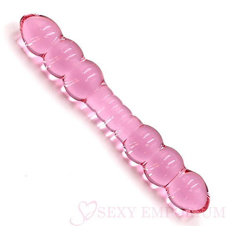 7.5 Inch Pink Double Ended Glass Dildo - Dildos - Save 15% - Fast Shipping - United Kingdom Stoke-on-trent