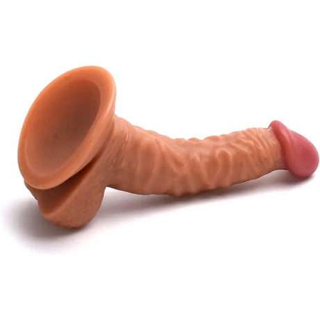 7 Inch Curved Suction Cup Dildo Brown - Save 20% - Fast Shipping - United Kingdom Stoke-on-trent