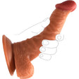 7 Inch Curved Suction Cup Dildo Brown - Save 20% - Fast Shipping - United Kingdom Stoke-on-trent