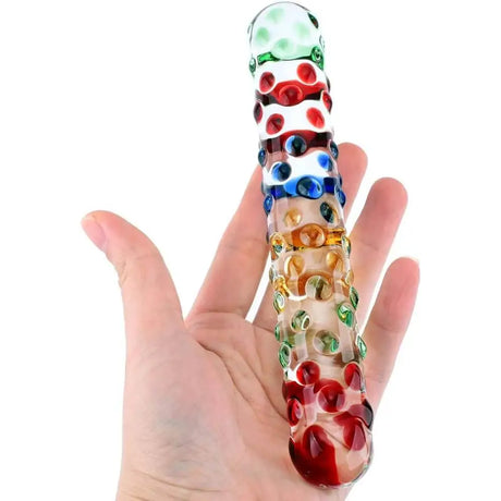 7 Inch Polka Dot Double Ended Glass Dildo - Sex Toy - Save 20% - Fast Shipping - United Kingdom Stoke-on-trent