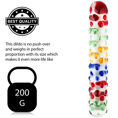 7 Inch Polka Dot Double Ended Glass Dildo - Sex Toy - Save 20% - Fast Shipping - United Kingdom Stoke-on-trent