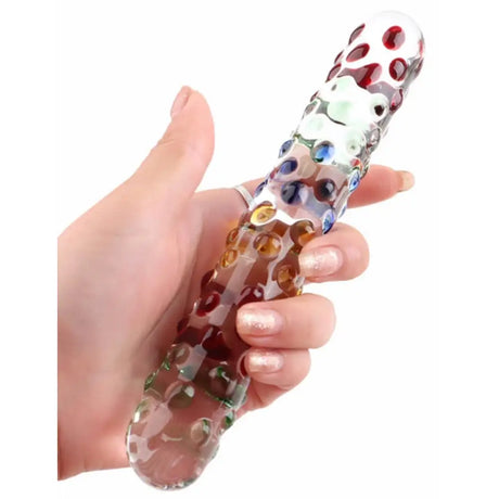7 Inch Polka Dot Double Ended Glass Dildo - Sex Toy - Save 20% - Fast Shipping - United Kingdom Stoke-on-trent
