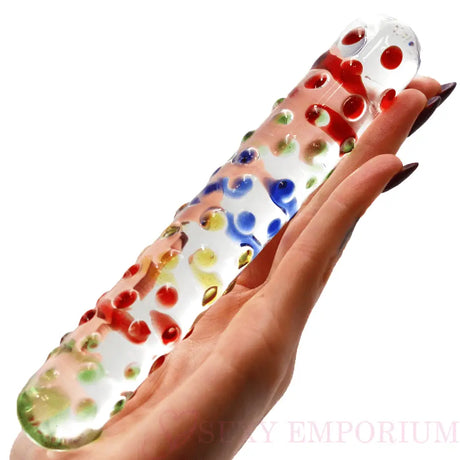 7 Inch Polka Dot Double Ended Glass Dildo - Sex Toy - Save 20% - Fast Shipping - United Kingdom Stoke-on-trent