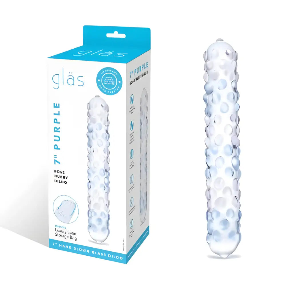 7 Inch Ribbed Glass Dildo - Save 15% - Fast Shipping - United Kingdom Stoke-on-trent