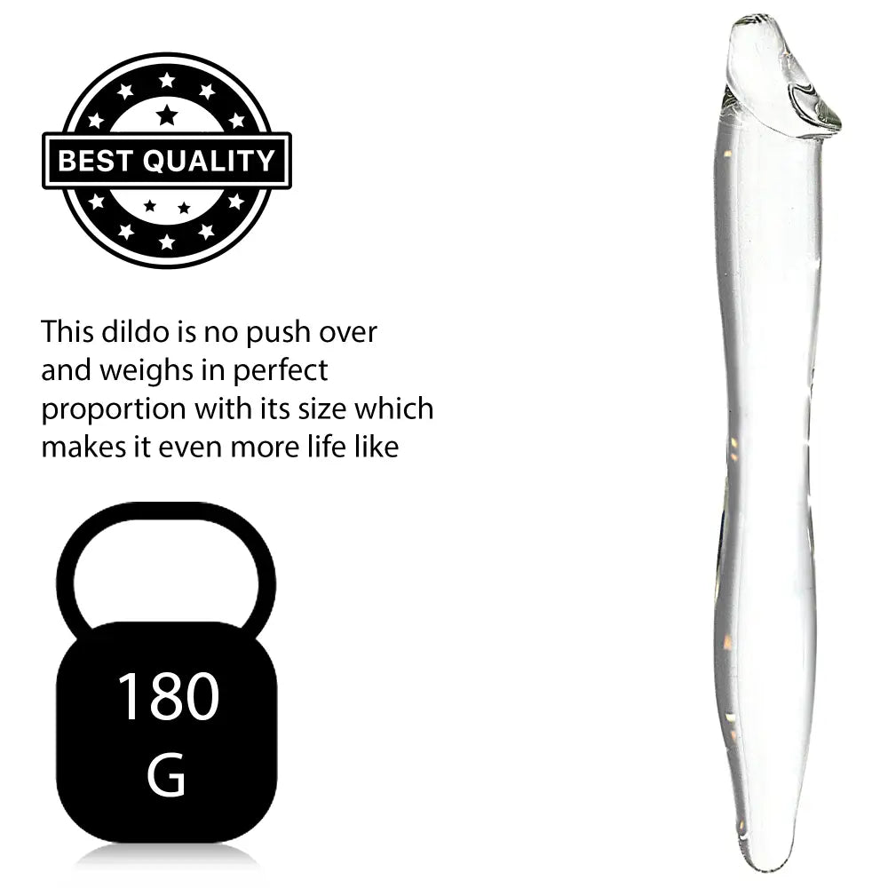8.2 Inch Transparent Double Ended Glass Dildo - Sex Toy - Save 15% - Fast - United Kingdom Stoke-on-trent