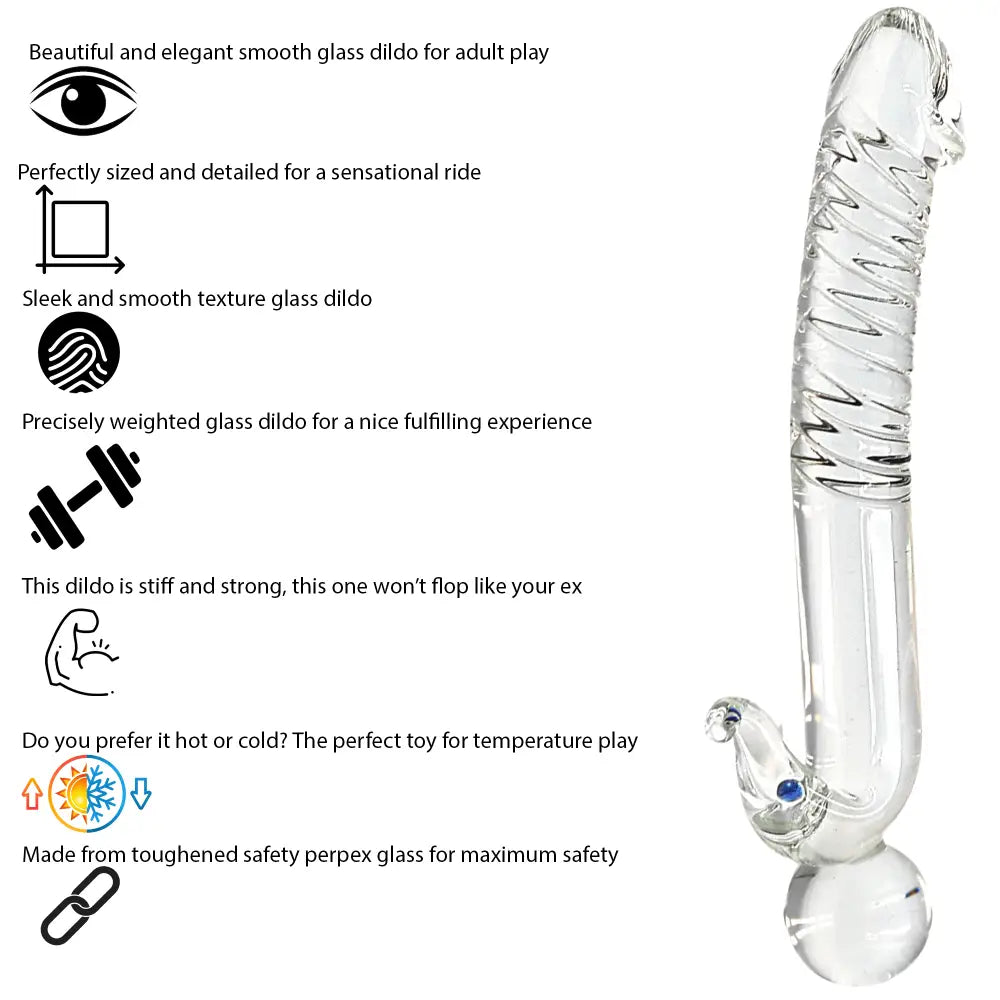 8 Inch Dragon Head Glass Dildo - Dildos - Save 15% - Fast Shipping - United Kingdom Stoke-on-trent