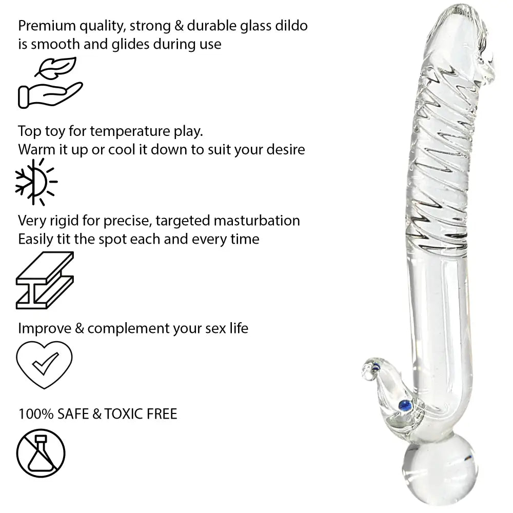 8 Inch Dragon Head Glass Dildo - Dildos - Save 15% - Fast Shipping - United Kingdom Stoke-on-trent