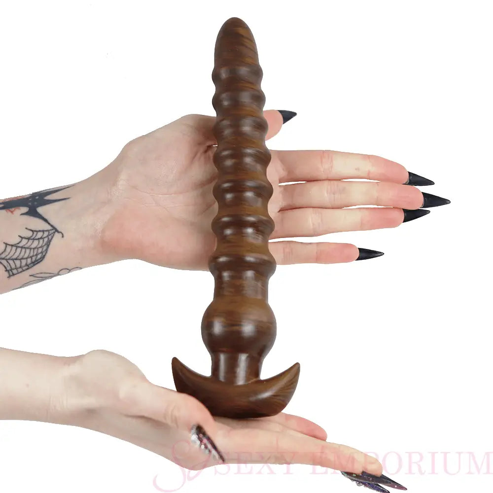 9.5 Inch Ribbed Anal Teaser - Save 40% - Fast Shipping - Dildo United Kingdom Stoke-on-trent