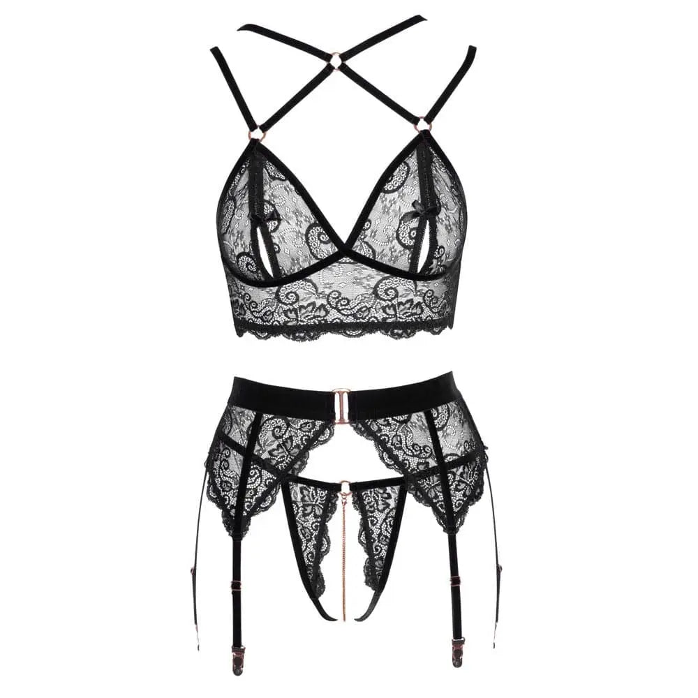 Abierta Fina Lacey Open Suspender Set - Fast Shipping - Sale United Kingdom Stoke-on-trent