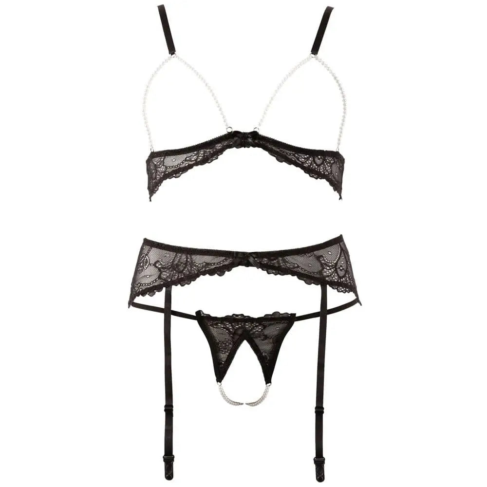 Abierta Fina Pearl Bra Suspender and String - and - Fast Shipping - Sale United Kingdom Stoke-on-trent