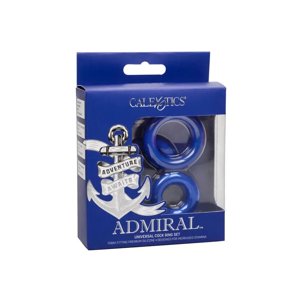 Admiral Universal Cock Ring Set Blue - Save 15% - Fast Shipping - Sale United Kingdom Stoke-on-trent