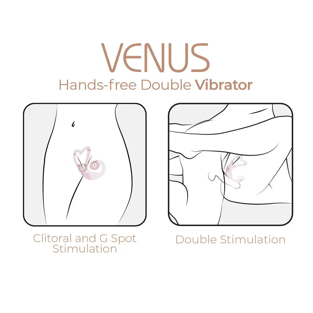 Adrien Lastic Venus Hands Free Double Vibrator - Save 20% - Fast - United Kingdom Stoke-on-trent