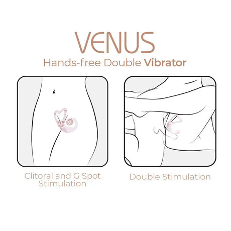 Adrien Lastic Venus Hands Free Double Vibrator - Save 20% - Fast - United Kingdom Stoke-on-trent