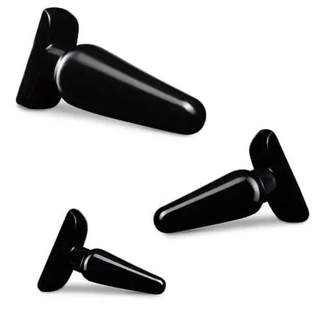 Anal Adventures Basic Plug Kit Black - Butt Plugs - Save 15% - Fast Shipping - Dildos United Kingdom Stoke-on-trent