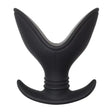 Anal Gaping Spreader Butt Plug Black Silicone - Dildos - Save 20% - Fast - Dildo United Kingdom Stoke-on-trent