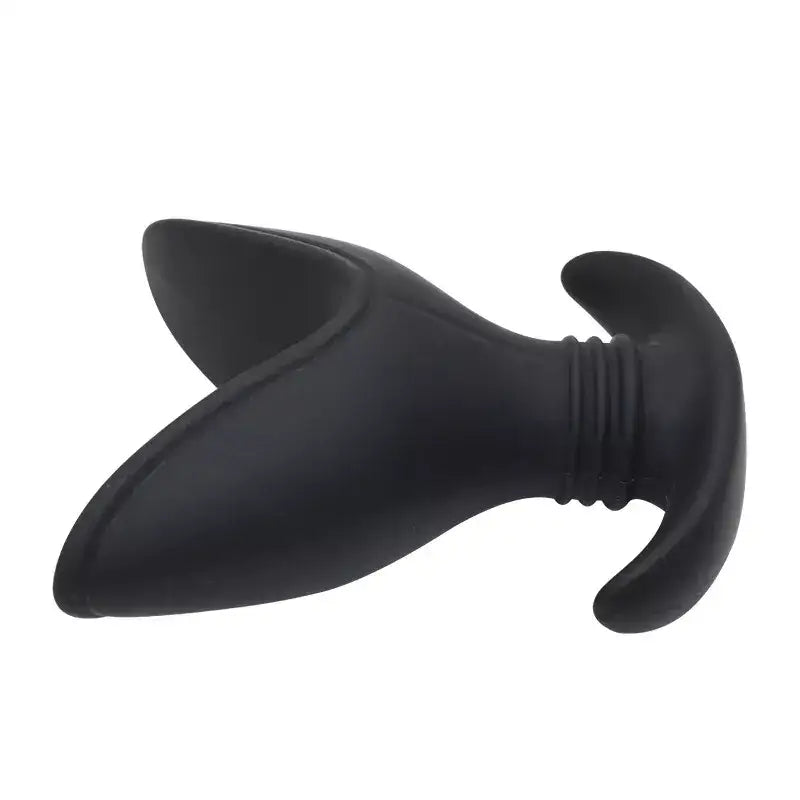Anal Gaping Spreader Butt Plug Black Silicone - Dildos - Save 20% - Fast - Dildo United Kingdom Stoke-on-trent