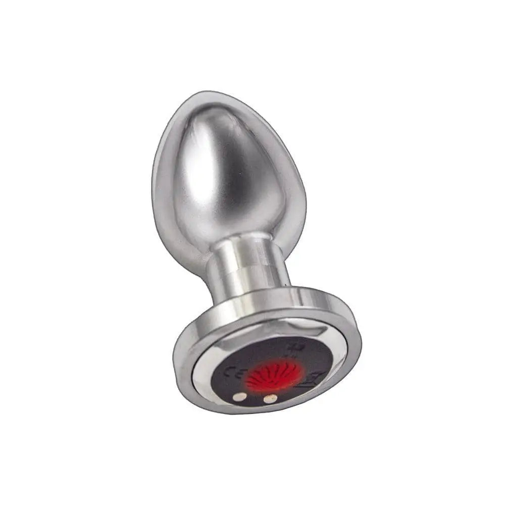 Ass Sation Remote Vibrating Butt Plug Silver - Save 20% - Fast Shipping - Anal Dildos United Kingdom Stoke-on-trent