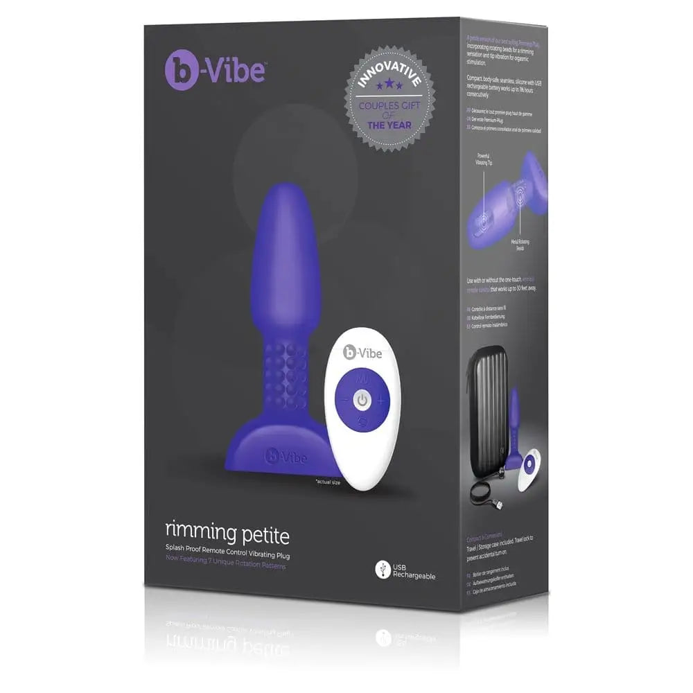 B-vibe Rimming Petite Purple - Sex Toys - Save 15% - B-vibe - Fast Shipping - Anal Vibrators United Kingdom Stoke-on-trent
