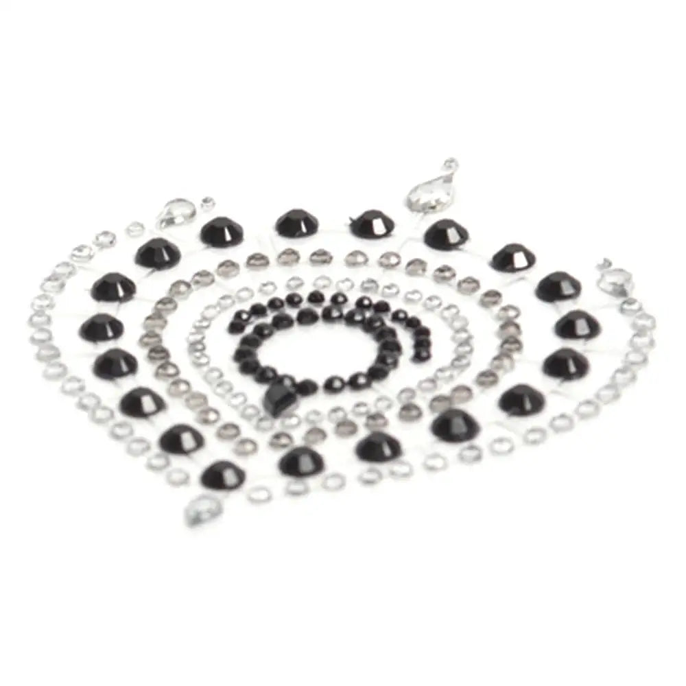 Bijoux Indiscrets Flamboyant Rhinestone Jewellery Black Silver - Save 15% - Fast - Sale United Kingdom Stoke-on-trent