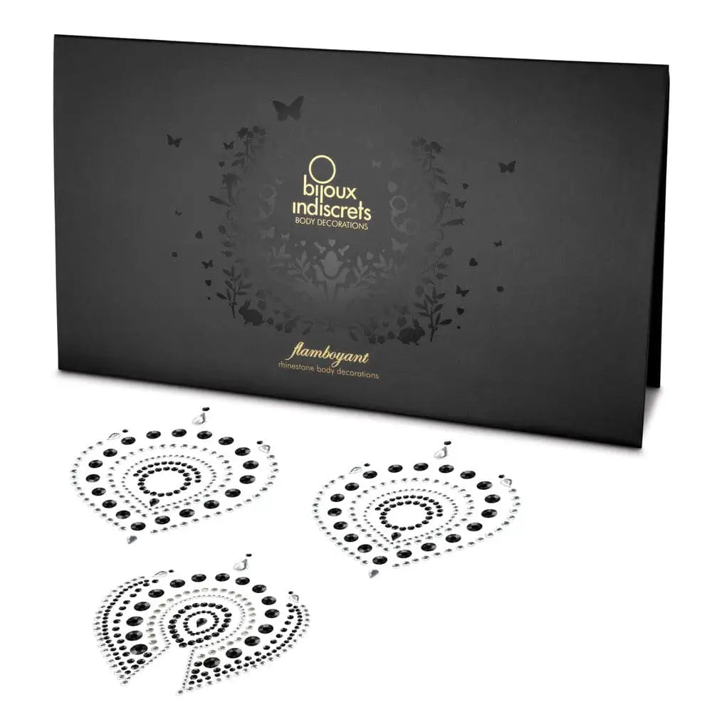 Bijoux Indiscrets Flamboyant Rhinestone Jewellery Black Silver - Save 15% - Fast - Sale United Kingdom Stoke-on-trent