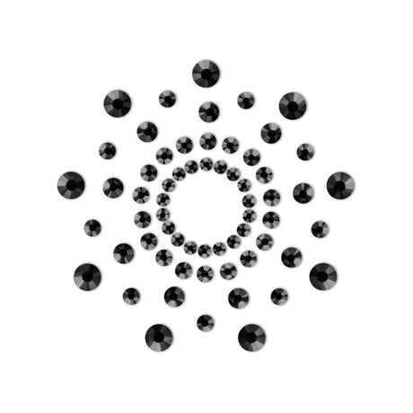 Bijoux Indiscrets Mimi Rhinestone Pasties Black - Save 15% - Fast Shipping - Sale United Kingdom Stoke-on-trent