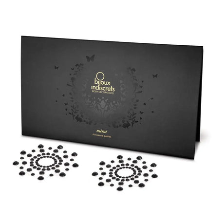 Bijoux Indiscrets Mimi Rhinestone Pasties Black - Save 15% - Fast Shipping - Sale United Kingdom Stoke-on-trent