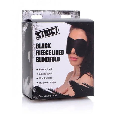 Black Fleece Lined Blindfold - Sex Toys - Save 15% - Fast Shipping - Sale United Kingdom Stoke-on-trent