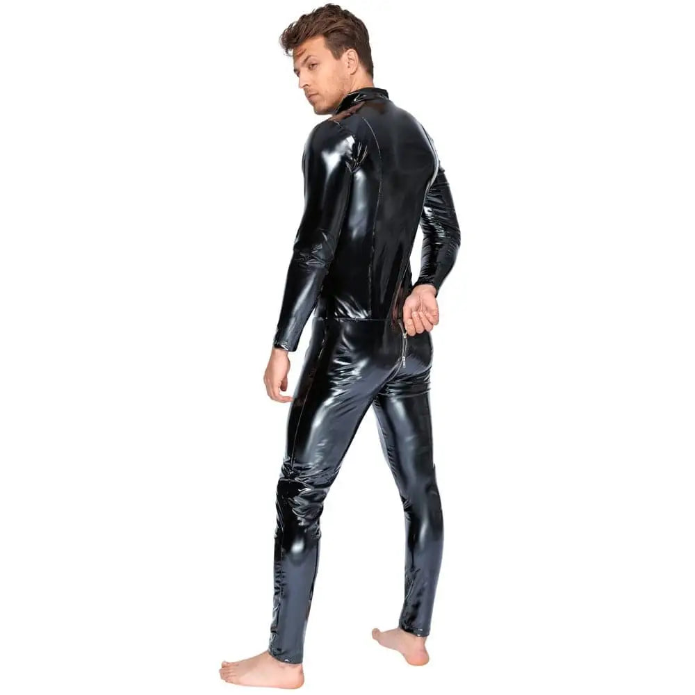 Black Level Vinyl Jumpsuit with Zip - with - Fast Shipping - Sale United Kingdom Stoke-on-trent