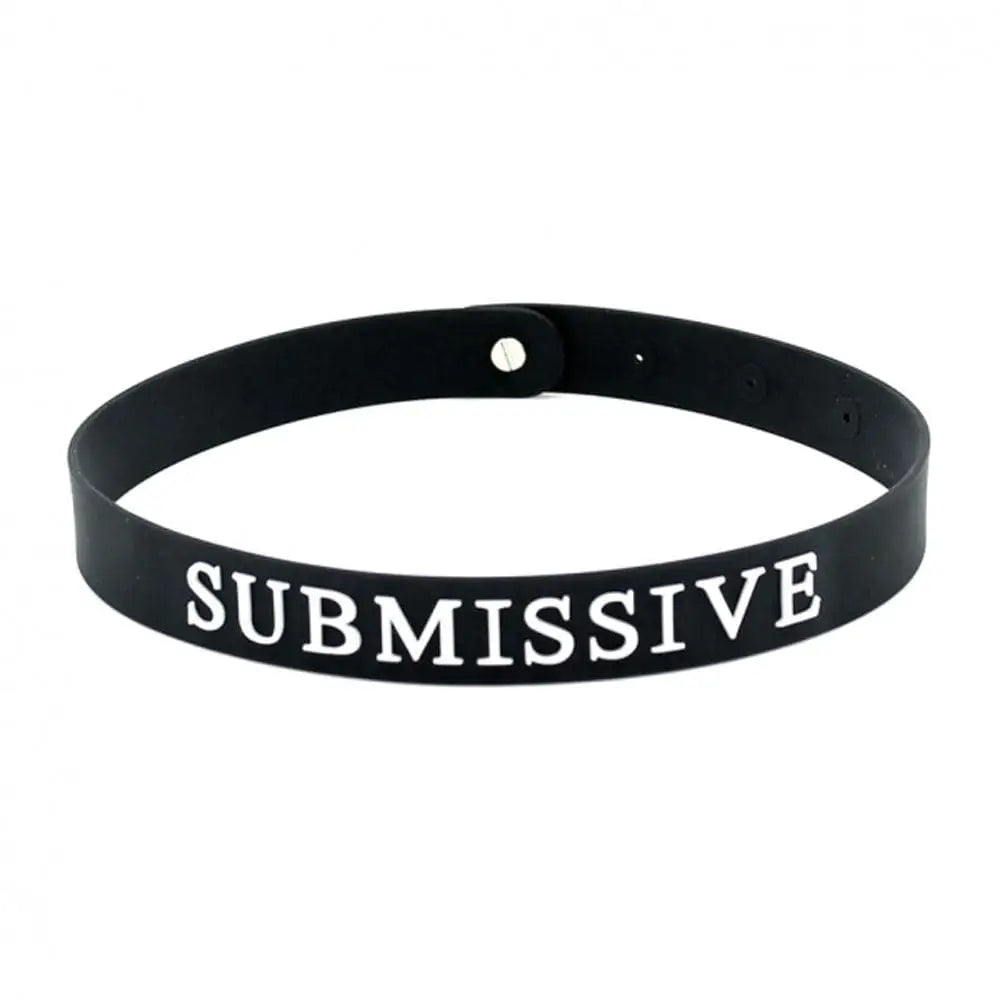 Black Silicone Submissive Collar - Save 15% - Fast Shipping - Sale United Kingdom Stoke-on-trent