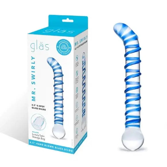 Blue G-spot Glass Dildo - Save 15% - G-spot - Fast Shipping - United Kingdom Stoke-on-trent