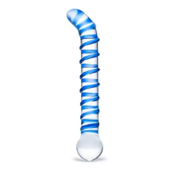 Blue G-spot Glass Dildo - Save 15% - G-spot - Fast Shipping - United Kingdom Stoke-on-trent