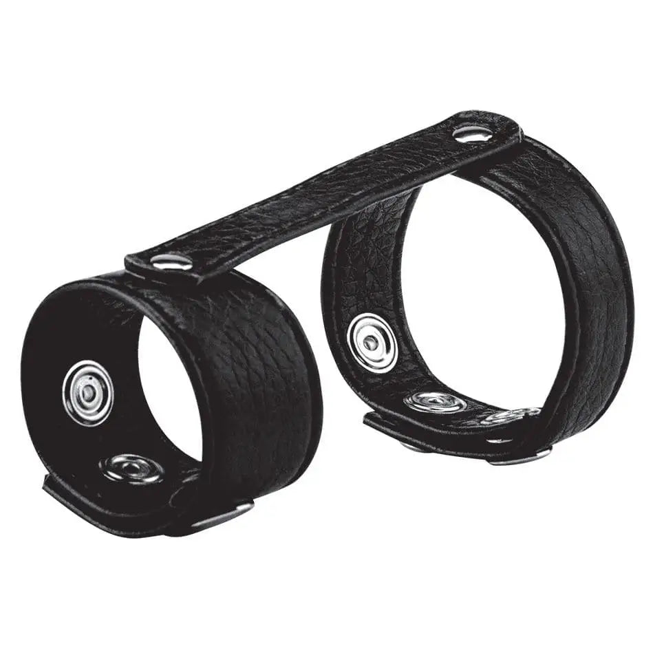 Blue Line Duo Snap Cock and Ball Ring Black - Sex Toys - Save 15% - and - Fast Shipping - Sale United Kingdom Stoke-on-trent