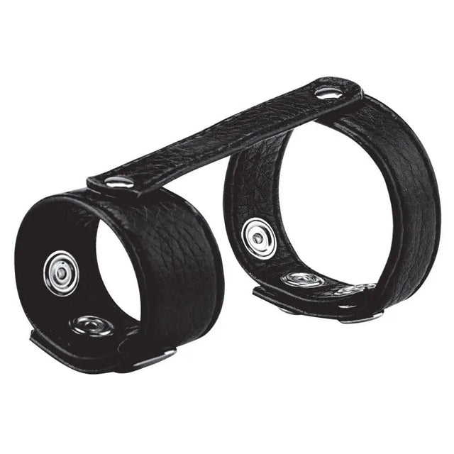 Blue Line Duo Snap Cock and Ball Ring Black - Sex Toys - Save 15% - and - Fast Shipping - Sale United Kingdom Stoke-on-trent