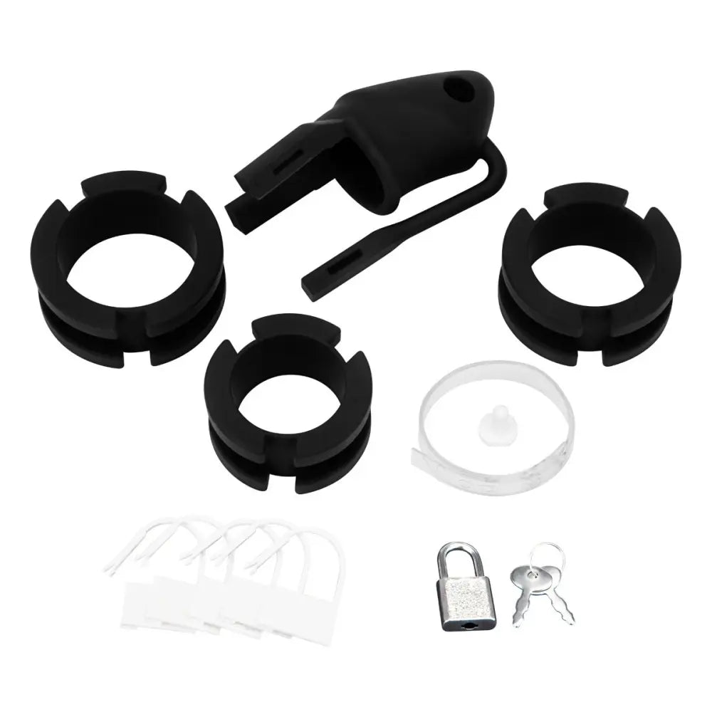 Blueline Silicone Small 2inch Cock Cage with Ball Divider Black - Save 10% - Sale United Kingdom Stoke-on-trent