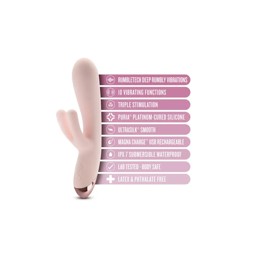 Blush Elora Pink Triple Stimulation Vibe - Save 15% - Fast Shipping - Sale United Kingdom Stoke-on-trent