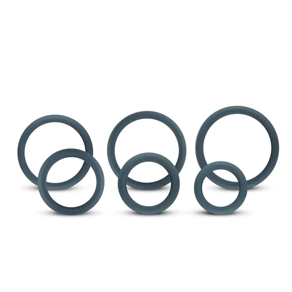 Boners 6-piece Cock Ring Set Grey - Sex Toys - Save 20% - 6-piece - Fast Shipping - Sale United Kingdom Stoke-on-trent