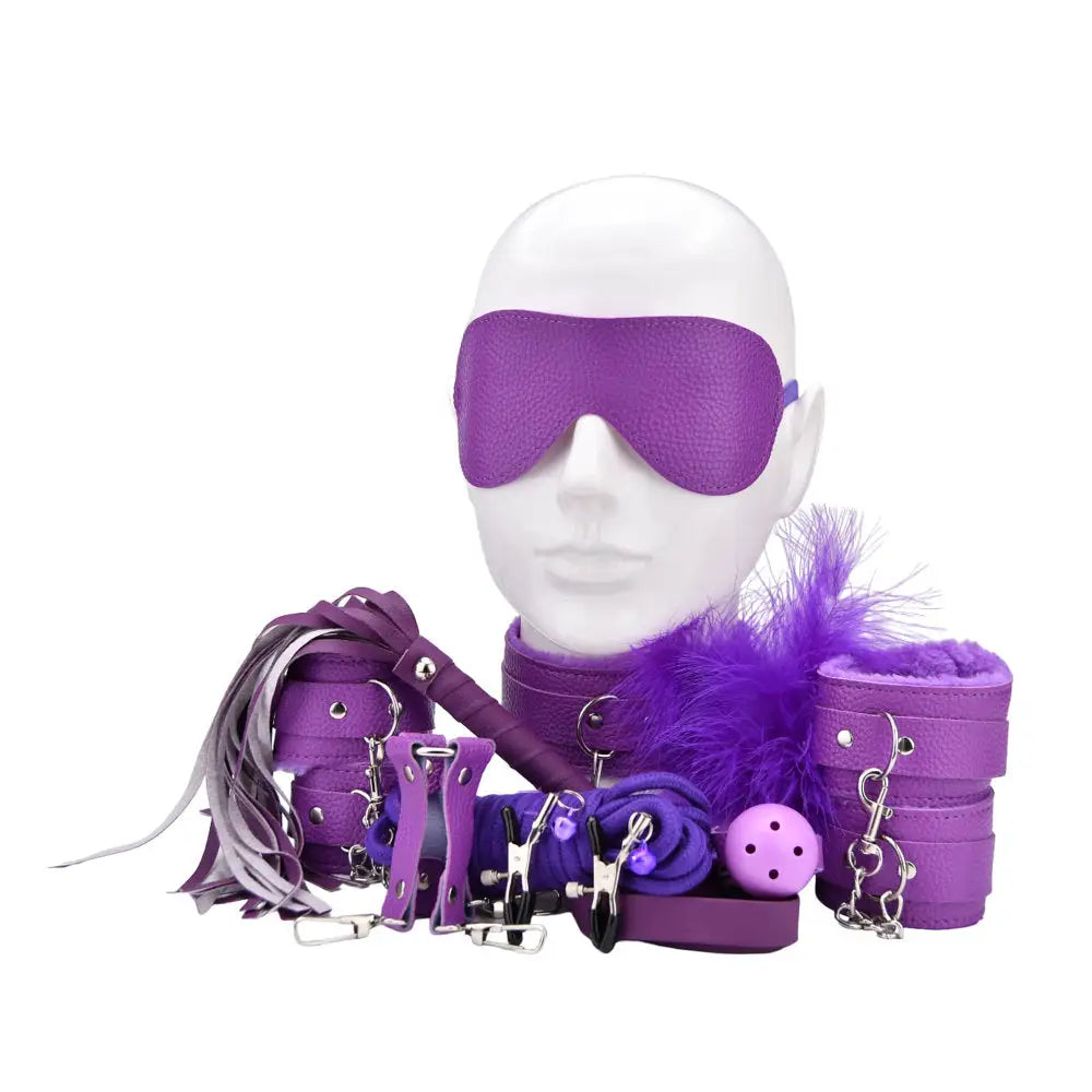Bound to Play Bondage Kit Purple (11 Piece) - Save 15% - Fast Shipping - Sale United Kingdom Stoke-on-trent