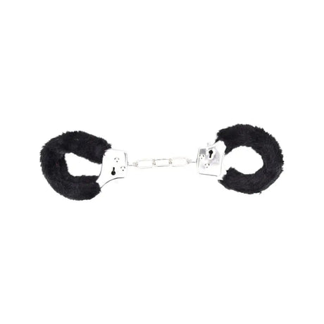 Bound to Play. Heavy Duty Furry Handcuffs Black - Bondage Restraints - Save 20% - Fast - Sale United Kingdom Stoke-on-trent
