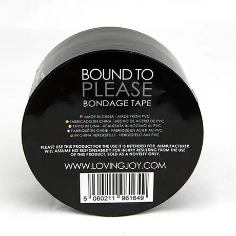 Bound to Please Bondage Tape Black - Fast Shipping - & Fetish United Kingdom Stoke-on-trent