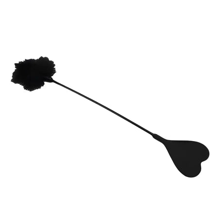 Bound to Please Silicone Heart Shaped Crop with Feather Tickler - Spanking Paddles and Floggers - Save 15% - Sale United Kingdom