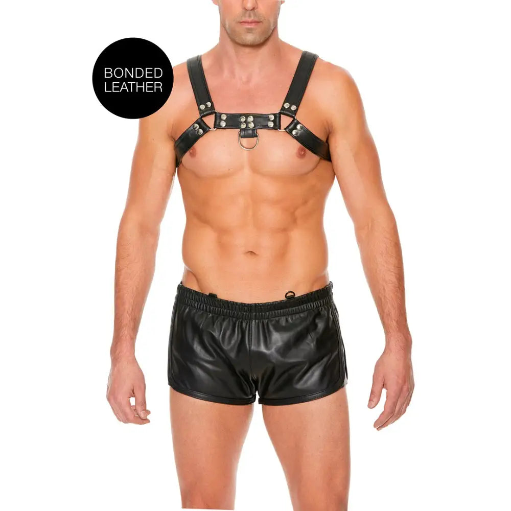 Bulldog Leather Chest Harness - L/xl - L/xl - Fast Shipping - Bondage & Fetish United Kingdom Stoke-on-trent