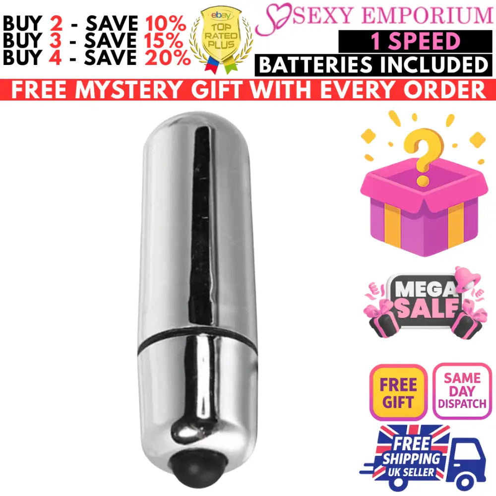 Bullet Vibrator Sex Toy Women Clitoral G-spot Stimulator 1-10 Speed/mode Dildo - G-spot - Original Sexy Emporium United Kingdom