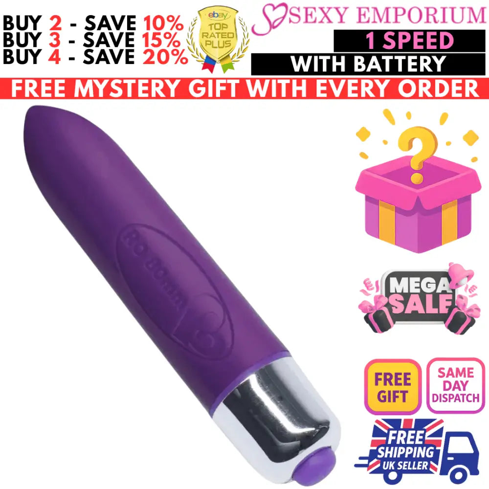 Bullet Vibrator Sex Toy Women Clitoral G-spot Stimulator 1-10 Speed/mode Dildo - G-spot - Original Sexy Emporium United Kingdom