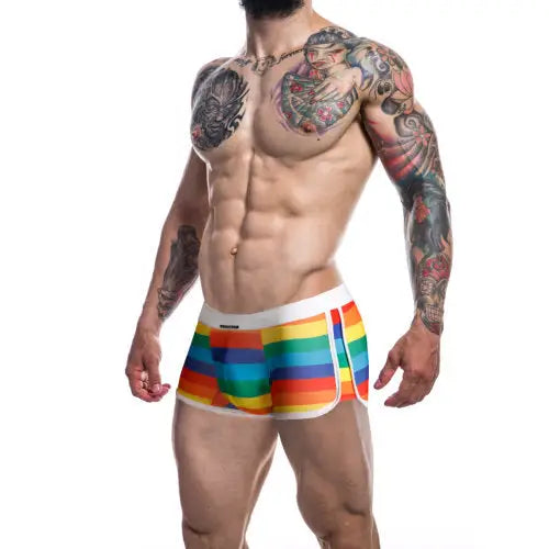 C4m Athletic Trunk Rainbow Extra Large - Men’s Sexy Underwear - Save 20% - C4m - Fast Shipping - Sale United Kingdom Stoke-on-trent