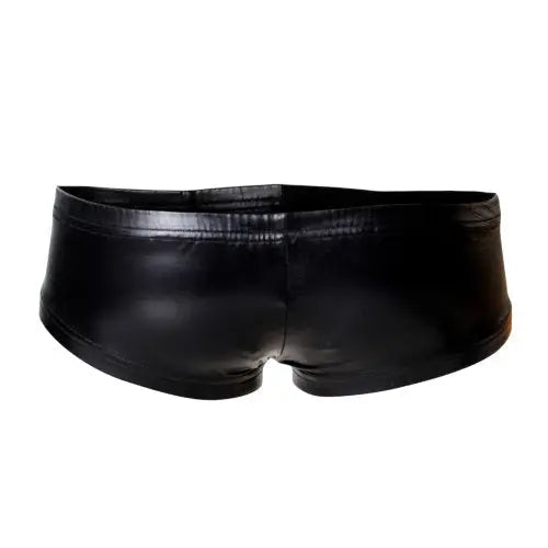 C4m Booty Shorts Black Leatherette Small - Men’s Sexy Underwear - Save 20% - C4m - Fast Shipping - Sale United Kingdom Stoke-on-trent