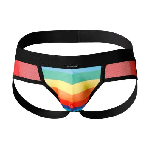 C4m Mixed Jockstrap Rainbow Extra Large - Men’s Sexy Underwear - Save 15% - C4m - Fast Shipping - Sale United Kingdom Stoke-on-trent